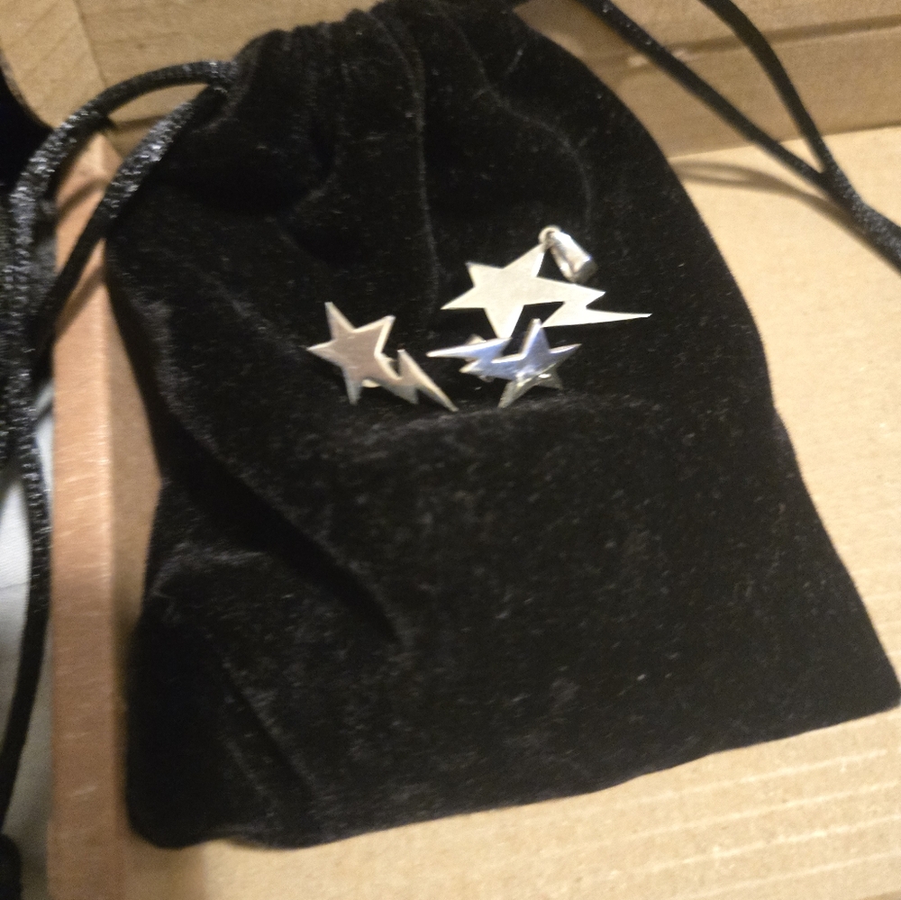Bape sta earrings and pendant